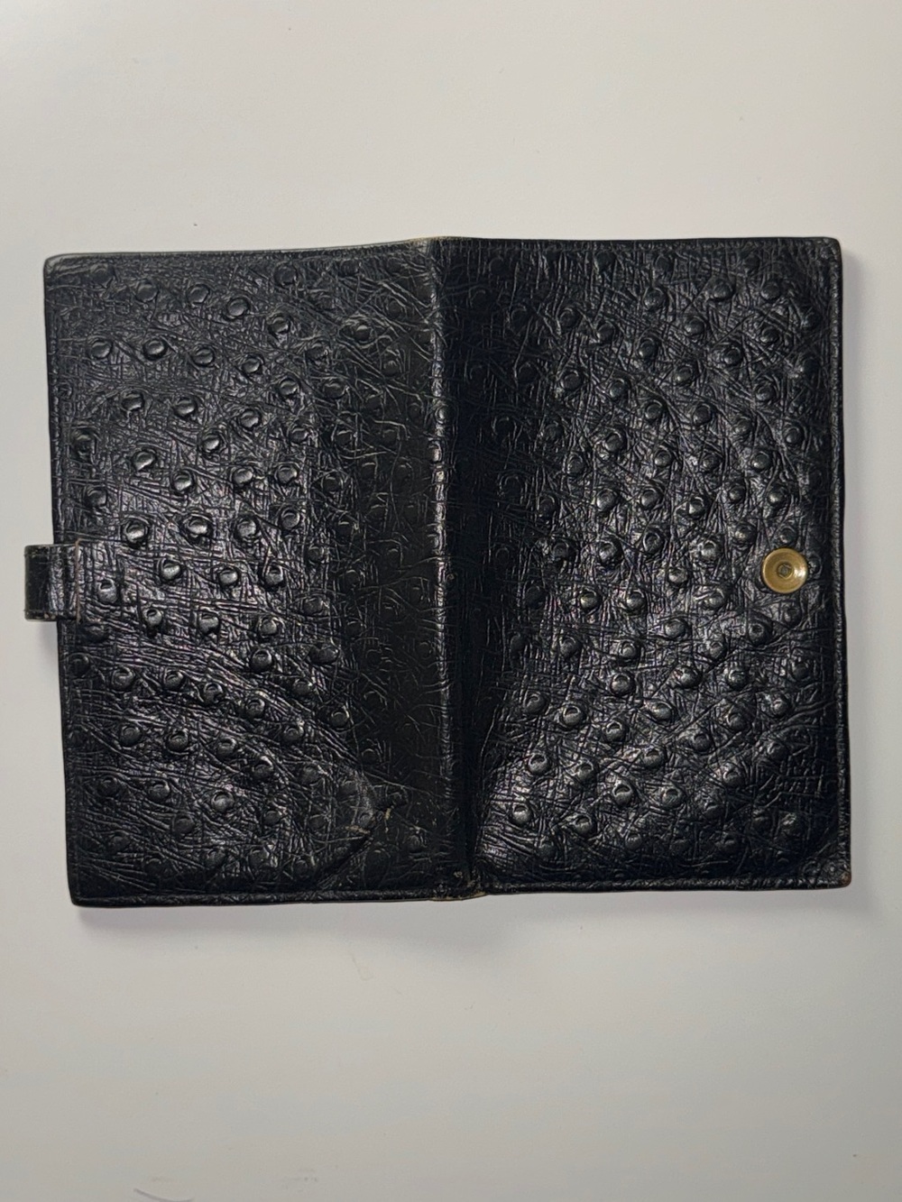 Vintage Ostrich Travel Wallet